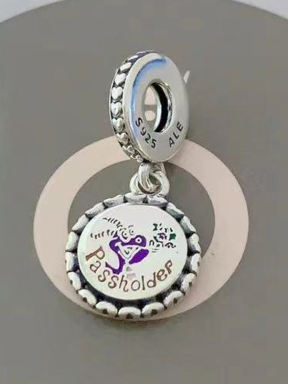 Pandora Passholder Charm Flower and Garden Charm Festival Charm